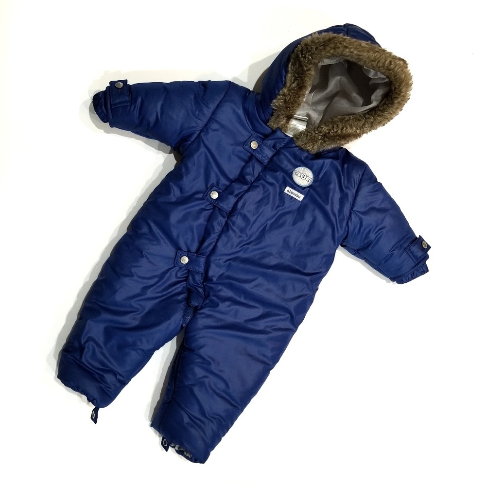 Absorba cobalt blue snowsuit 3 - 6 Mths infant